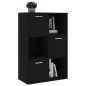 vidaXL Armario almacenamiento madera contrachapada negra 60x29,5x90 cm vidaXL Armario almacenamiento madera contrachapada negra 60x29,5x90 cm