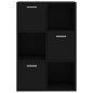 vidaXL Armario almacenamiento madera contrachapada negra 60x29,5x90 cm vidaXL Armario almacenamiento madera contrachapada negra 60x29,5x90 cm