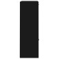 vidaXL Armario almacenamiento madera contrachapada negra 60x29,5x90 cm vidaXL Armario almacenamiento madera contrachapada negra 60x29,5x90 cm