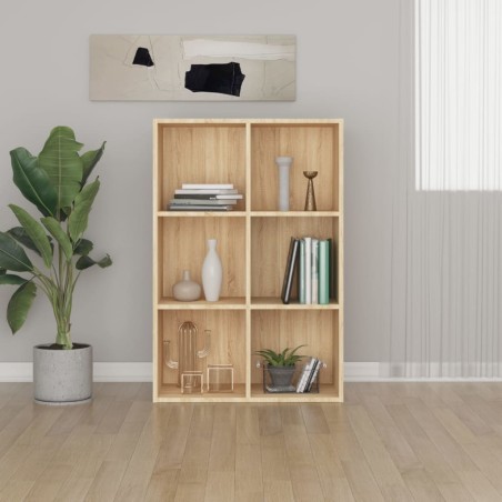 vidaXL Estantería/Aparador madera ingeniería roble Sonoma 66x30x98 cm