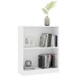 vidaXL Estantería de madera contrachapada blanco 60x24x74,5 cm