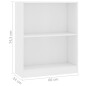 vidaXL Estantería de madera contrachapada blanco 60x24x74,5 cm