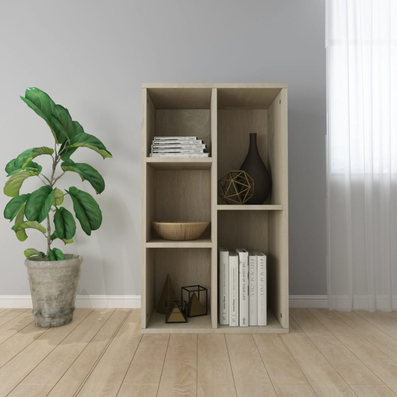 vidaXL Estantería/Aparador madera contrachapada color roble 50x25x80cm vidaXL Estantería/Aparador madera contrachapada color roble 50x25x80cm