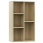 vidaXL Estantería/Aparador madera contrachapada color roble 50x25x80cm vidaXL Estantería/Aparador madera contrachapada color roble 50x25x80cm