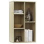 vidaXL Estantería/Aparador madera contrachapada color roble 50x25x80cm vidaXL Estantería/Aparador madera contrachapada color roble 50x25x80cm