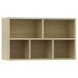 vidaXL Estantería/Aparador madera contrachapada color roble 50x25x80cm vidaXL Estantería/Aparador madera contrachapada color roble 50x25x80cm