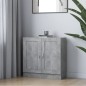 vidaXL Armario de libros contrachapada gris hormigón 82,5x30,5x80 cm