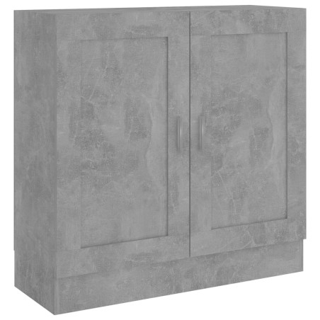 vidaXL Armario de libros contrachapada gris hormigón 82,5x30,5x80 cm