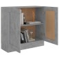 vidaXL Armario de libros contrachapada gris hormigón 82,5x30,5x80 cm