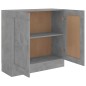 vidaXL Armario de libros contrachapada gris hormigón 82,5x30,5x80 cm