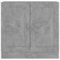 vidaXL Armario de libros contrachapada gris hormigón 82,5x30,5x80 cm
