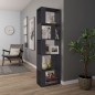 vidaXL Estantería/divisor madera contrachapada gris 45x24x159 cm vidaXL Estantería/divisor madera contrachapada gris 45x24x159 cm