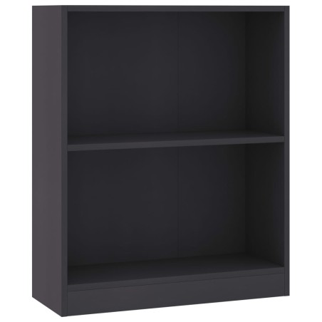 vidaXL Estantería de madera contrachapada gris 60x24x74,5 cm