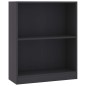 vidaXL Estantería de madera contrachapada gris 60x24x74,5 cm vidaXL Estantería de madera contrachapada gris 60x24x74,5 cm