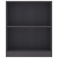 vidaXL Estantería de madera contrachapada gris 60x24x74,5 cm vidaXL Estantería de madera contrachapada gris 60x24x74,5 cm