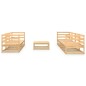 vidaXL Juego de muebles de jardín 8 piezas madera maciza de pino vidaXL Juego de muebles de jardín 8 piezas madera maciza de pino