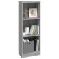 vidaXL Estantería de 3 niveles contrachapada gris Sonoma 40x24x109 cm vidaXL Estantería de 3 niveles contrachapada gris Sonoma 40x24x109 cm