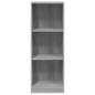vidaXL Estantería de 3 niveles contrachapada gris Sonoma 40x24x109 cm vidaXL Estantería de 3 niveles contrachapada gris Sonoma 40x24x109 cm