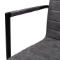 vidaXL Sillas voladizas de comedor 2 unidades cuero sintético gris vidaXL Sillas voladizas de comedor 2 unidades cuero sintético gris