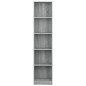 vidaXL Estantería de 5 niveles contrachapada gris Sonoma 40x24x175 cm vidaXL Estantería de 5 niveles contrachapada gris Sonoma 40x24x175 cm