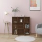 vidaXL Estantería madera contrachapada roble marrón 90x30x90 cm vidaXL Estantería madera contrachapada roble marrón 90x30x90 cm