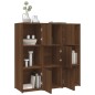 vidaXL Estantería madera contrachapada roble marrón 90x30x90 cm vidaXL Estantería madera contrachapada roble marrón 90x30x90 cm