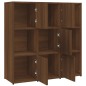vidaXL Estantería madera contrachapada roble marrón 90x30x90 cm vidaXL Estantería madera contrachapada roble marrón 90x30x90 cm