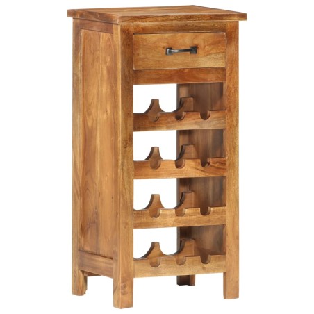 vidaXL Botellero de madera maciza de acacia 40x30x80 cm 