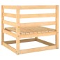 vidaXL Set de muebles de jardín 2 piezas con cojines madera de pino vidaXL Set de muebles de jardín 2 piezas con cojines madera de pino