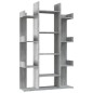 vidaXL Estantería madera contrachapada gris Sonoma 86x25,5x140 cm vidaXL Estantería madera contrachapada gris Sonoma 86x25,5x140 cm