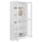 vidaXL Vitrina de madera contrachapada blanco 82,5x30,5x185,5 cm vidaXL Vitrina de madera contrachapada blanco 82,5x30,5x185,5 cm