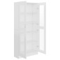 vidaXL Vitrina de madera contrachapada blanco 82,5x30,5x185,5 cm vidaXL Vitrina de madera contrachapada blanco 82,5x30,5x185,5 cm
