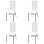 vidaXL Sillas de comedor 4 unidades cuero sintético blanco vidaXL Sillas de comedor 4 unidades cuero sintético blanco