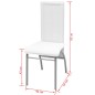 vidaXL Sillas de comedor 4 unidades cuero sintético blanco vidaXL Sillas de comedor 4 unidades cuero sintético blanco