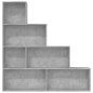 vidaXL Estantería madera contrachapada gris hormigón 155x24x160cm vidaXL Estantería madera contrachapada gris hormigón 155x24x160cm