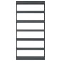 vidaXL Estantería divisor de espacios madera pino gris 100x30x200 cm vidaXL Estantería divisor de espacios madera pino gris 100x30x200 cm