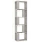 vidaXL Estantería madera contrachapada gris hormigón 45x24x159cm