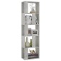 vidaXL Estantería madera contrachapada gris hormigón 45x24x159cm