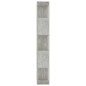 vidaXL Estantería madera contrachapada gris hormigón 45x24x159cm