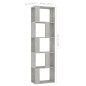 vidaXL Estantería madera contrachapada gris hormigón 45x24x159cm