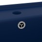 vidaXL Lavabo cuadrado rebosadero cerámica azul oscuro mate 41x41cm vidaXL Lavabo cuadrado rebosadero cerámica azul oscuro mate 41x41cm