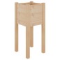 vidaXL Jardinera de madera maciza de pino 31x31x70 cm