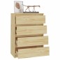 vidaXL Mueble auxiliar madera maciza de pino 60x36x84 cm vidaXL Mueble auxiliar madera maciza de pino 60x36x84 cm