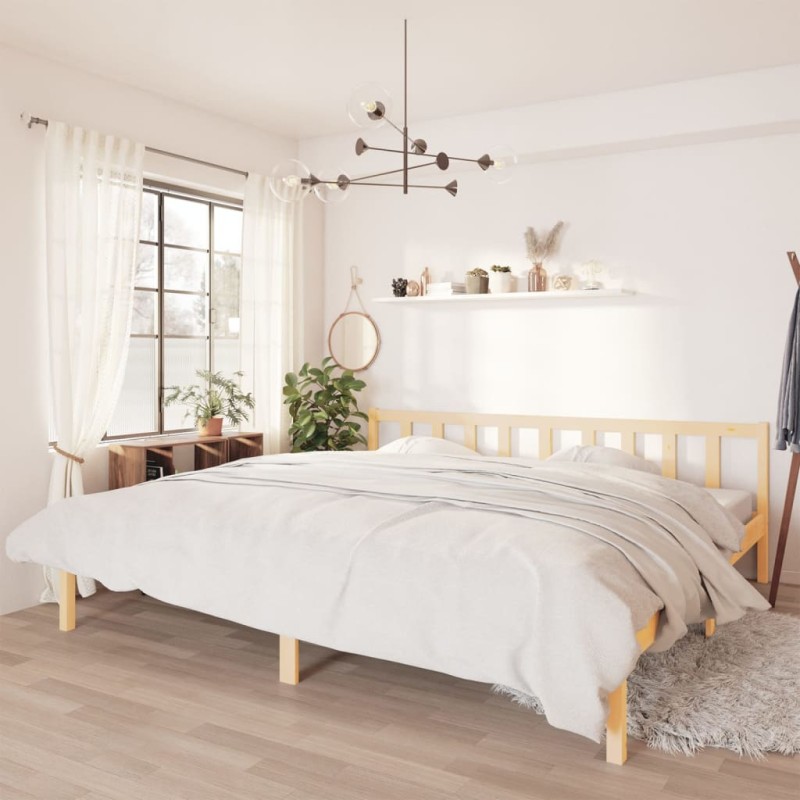 vidaXL Estructura de cama madera maciza de pino 180x200 cm vidaXL Estructura de cama madera maciza de pino 180x200 cm