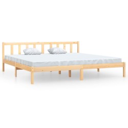 vidaXL Estructura de cama madera maciza de pino 180x200 cm
