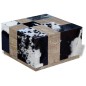 vidaXL Mesa de centro cuero vacuno real 60x60x36 cm vidaXL Mesa de centro cuero vacuno real 60x60x36 cm