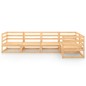 vidaXL Juego de muebles de jardín 5 piezas madera maciza de pino vidaXL Juego de muebles de jardín 5 piezas madera maciza de pino