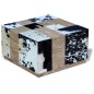 vidaXL Mesa de centro cuero vacuno real 60x60x36 cm vidaXL Mesa de centro cuero vacuno real 60x60x36 cm