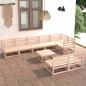 vidaXL Juego de muebles de jardín 9 piezas madera maciza de pino vidaXL Juego de muebles de jardín 9 piezas madera maciza de pino