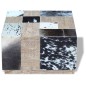 vidaXL Mesa de centro cuero vacuno real 60x60x36 cm vidaXL Mesa de centro cuero vacuno real 60x60x36 cm